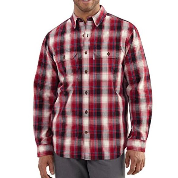 Carhartt Other - Men's Carhartt Rugged Flex Relaxed Fit Midweight Flannel Long Sleeve Plaid Shirt